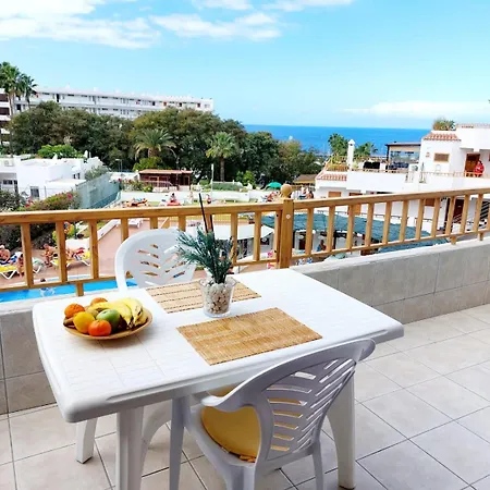 First Line Geranios Ocean View Air Conditioned 50 M From La Pinta Apartment *