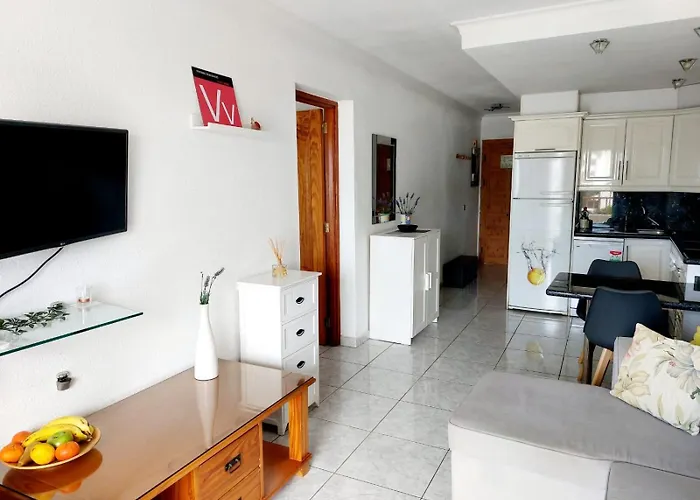 First Line Geranios Ocean View Air Conditioned 50 M From La Pinta Διαμέρισμα