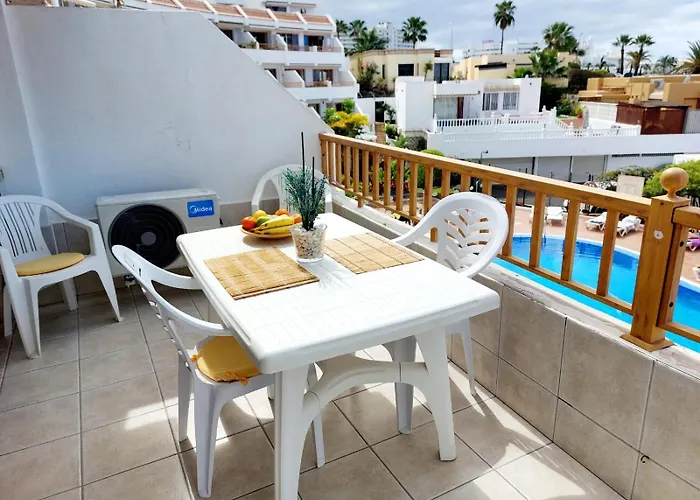 First Line Geranios Ocean View Air Conditioned 50 M From La Pinta Διαμέρισμα